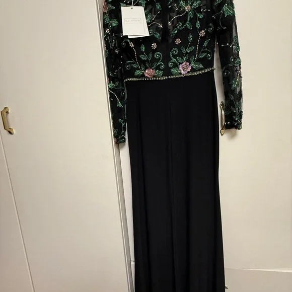 NWT | Mac Duggal 67870 Beaded Illusion High Neck Trumpet Gown Size 4 - Picture 14 of 14